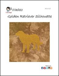 Dog Silhouette - Golden Retriever / Stitchnmomma