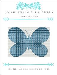 Square Azulejo Tile Butterfly / X Squared Cross Stitch