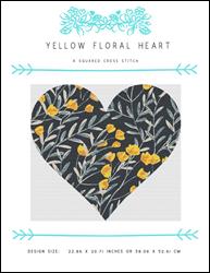 Yellow Floral Heart / X Squared Cross Stitch