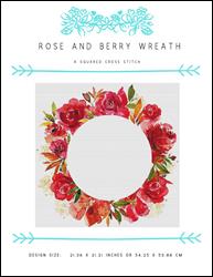 Rose and Berry Wreath / X Squared Cross Stitch