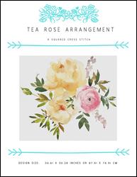 Tea Rose Arrangement / X Squared Cross Stitch