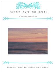 Sunset Over the Ocean / X Squared Cross Stitch