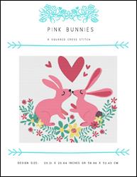 Pink Bunnies / X Squared Cross Stitch