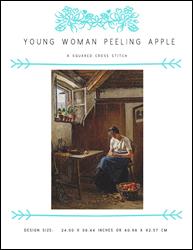 Young Woman Peeling Apple / X Squared Cross Stitch