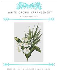 White Orchid Arrangement / X Squared Cross Stitch