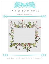 Winter Berry Frame / X Squared Cross Stitch