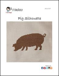 Pig Silhouette / Stitchnmomma