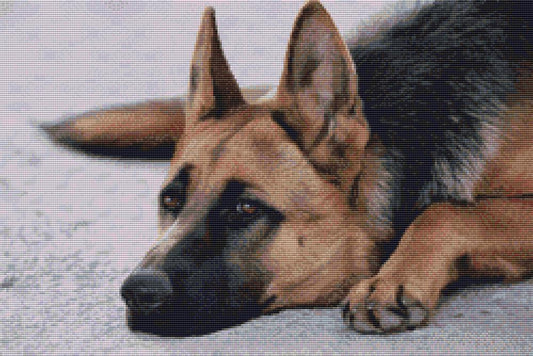 German Shepherd - Resting / DogShoppe Designs