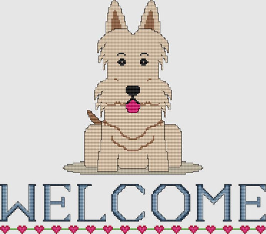 Scottish Terrier - Welcome (Wheaten) / DogShoppe Designs