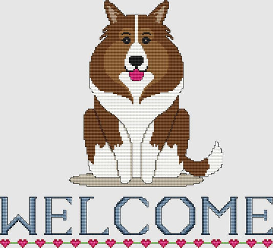 Shetland Sheepdog - Welcome (Sable) / DogShoppe Designs