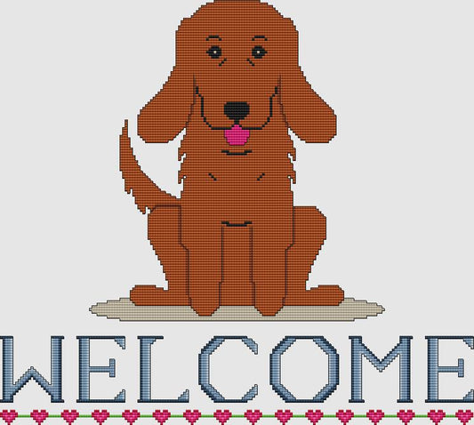 Irish Setter - Welcome / DogShoppe Designs