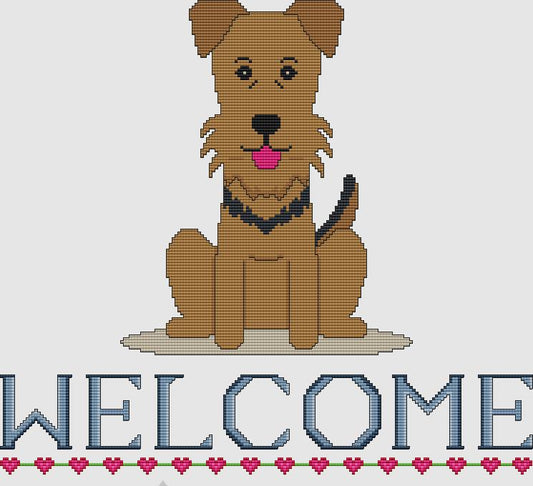 Airedale Terrier - Welcome / DogShoppe Designs