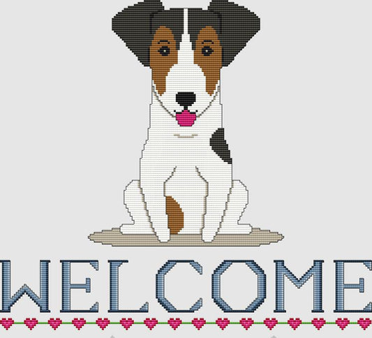 Jack Russell Terrier - Welcome (Tri) / DogShoppe Designs