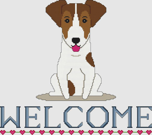 Jack Russell Terrier - Welcome (Brown White) / DogShoppe Designs