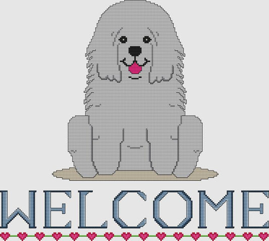 Puli - Welcome (Silver) / DogShoppe Designs