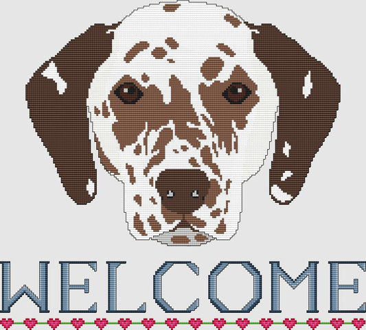 Dalmatian - Welcome (Liver) / DogShoppe Designs