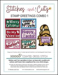 Stamp Greetings Combo 1 / Stitches and Cutz