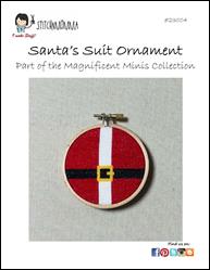 Magnificent Minis - Santa's Suit Ornament / Stitchnmomma