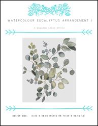 Watercolour Eucalyptus Arrangement I / X Squared Cross Stitch