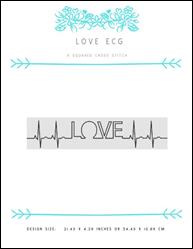 Love Ecg / X Squared Cross Stitch