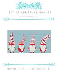 Set of Christmas Gnomes / X Squared Cross Stitch