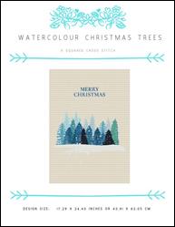 Watercolour Christmas Trees / X Squared Cross Stitch