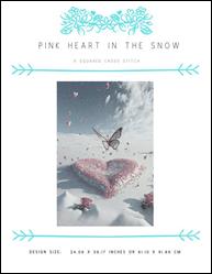 Pink Heart in the Snow / X Squared Cross Stitch