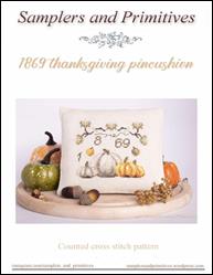 1869 Thanksgiving Pincushion / Samplers and Primitives