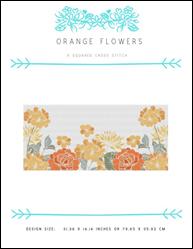 Orange Flowers / X Squared Cross Stitch