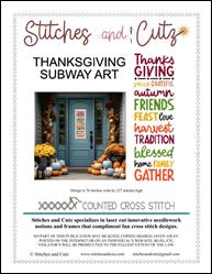 Thanksgiving Subway Art / Stitches and Cutz