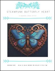 Steampunk Butterfly Heart / X Squared Cross Stitch