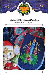 Vintage Holly Christmas Candles / StitchSprout Cross Stitch