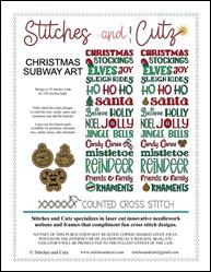 Christmas Subway Art / Stitches and Cutz