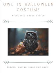 Owl in Halloween Costume / X Squared Cross Stitch