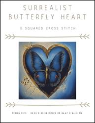 Surrealist Butterfly Heart / X Squared Cross Stitch