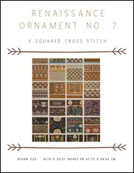 Renaissance Ornament No. 7 / X Squared Cross Stitch