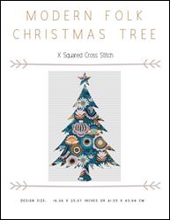 Modern Folk Christmas Tree / X Squared Cross Stitch