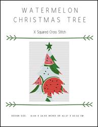 Watermelon Christmas Tree / X Squared Cross Stitch