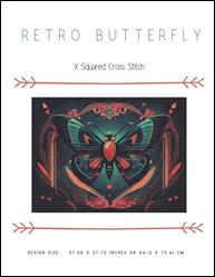 Retro Butterfly / X Squared Cross Stitch