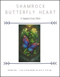 Shamrock Butterfly Heart / X Squared Cross Stitch