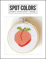 Peach Cross Stitch Pattern / Spot Colors