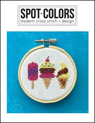 Ice Cream Cross Stitch Pattern / Spot Colors