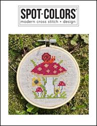 Mushrooms Cross Stitch Pattern / Spot Colors