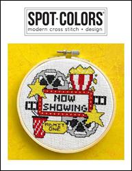 At The Movies Cross Stitch Pattern / Spot Colors