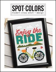 Enjoy The Ride Cross Stitch Pattern / Spot Colors