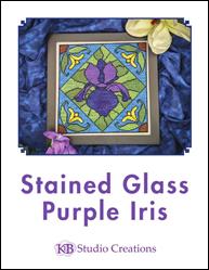 Stained Glass Purple Iris / Keb Studio Creations