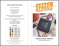 Halloween Mini Skeleton / StitchSprout Cross Stitch