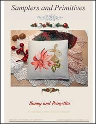 Bunny And Poinsettia / Samplers and Primitives