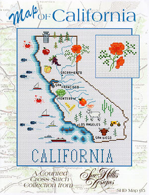 California Map / Sue Hillis Designs