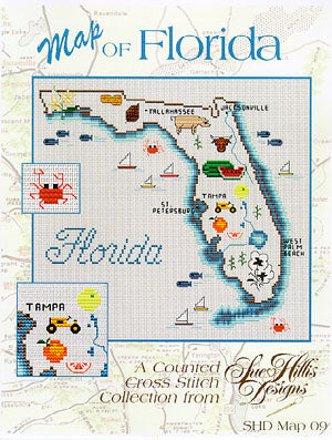 Florida Map / Sue Hillis Designs